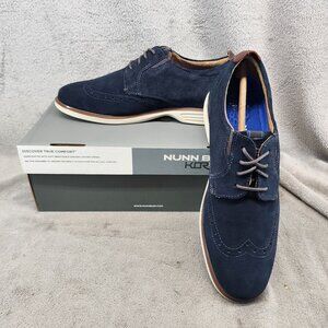 Nunn Bush Shoes Mens Size 8 Navy Blue New Haven Lace Up Oxford *NWT*